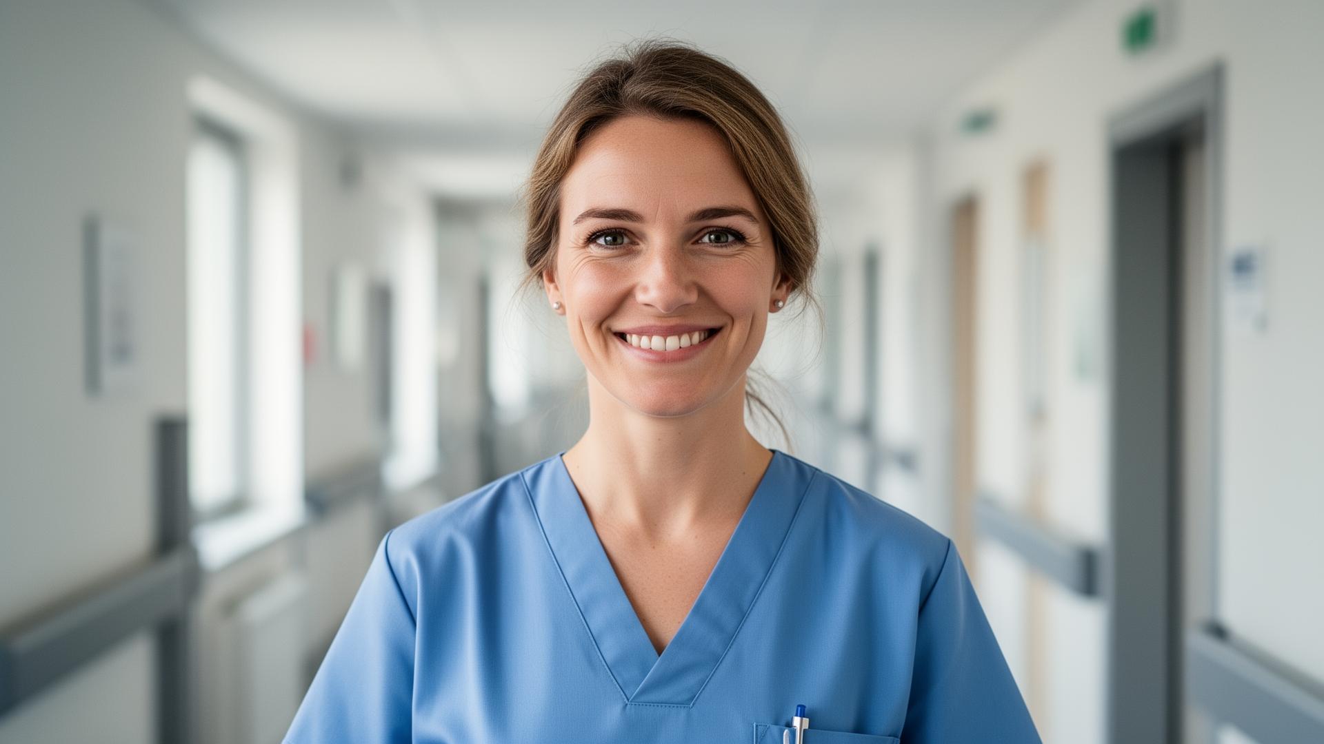 International healthcare professional in a German hospital